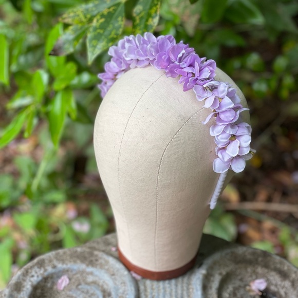 Pastel Purple Ombré Flower Blossom Headband - Picture 1 of 14